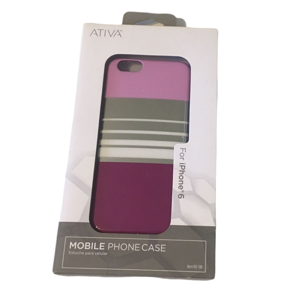 Ativa Other - Ativa: Purple, color block phone case for iPhone 6. New